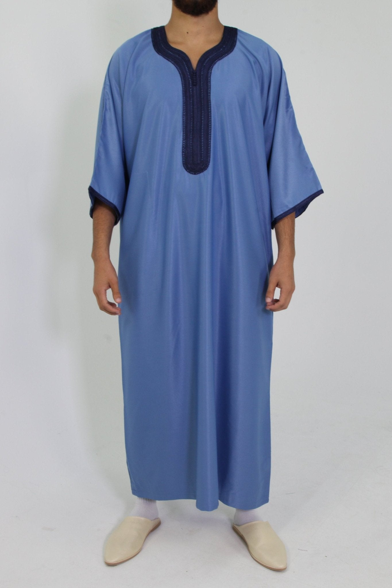 Djellaba Royale - Blauw - TheDjellaba - TheDjellaba - Djellaba - Kaftan - Jalabiya - Thobe - Qamis - Dishdasha - Kurta - Abaya - Robe - Tunic - Burnous