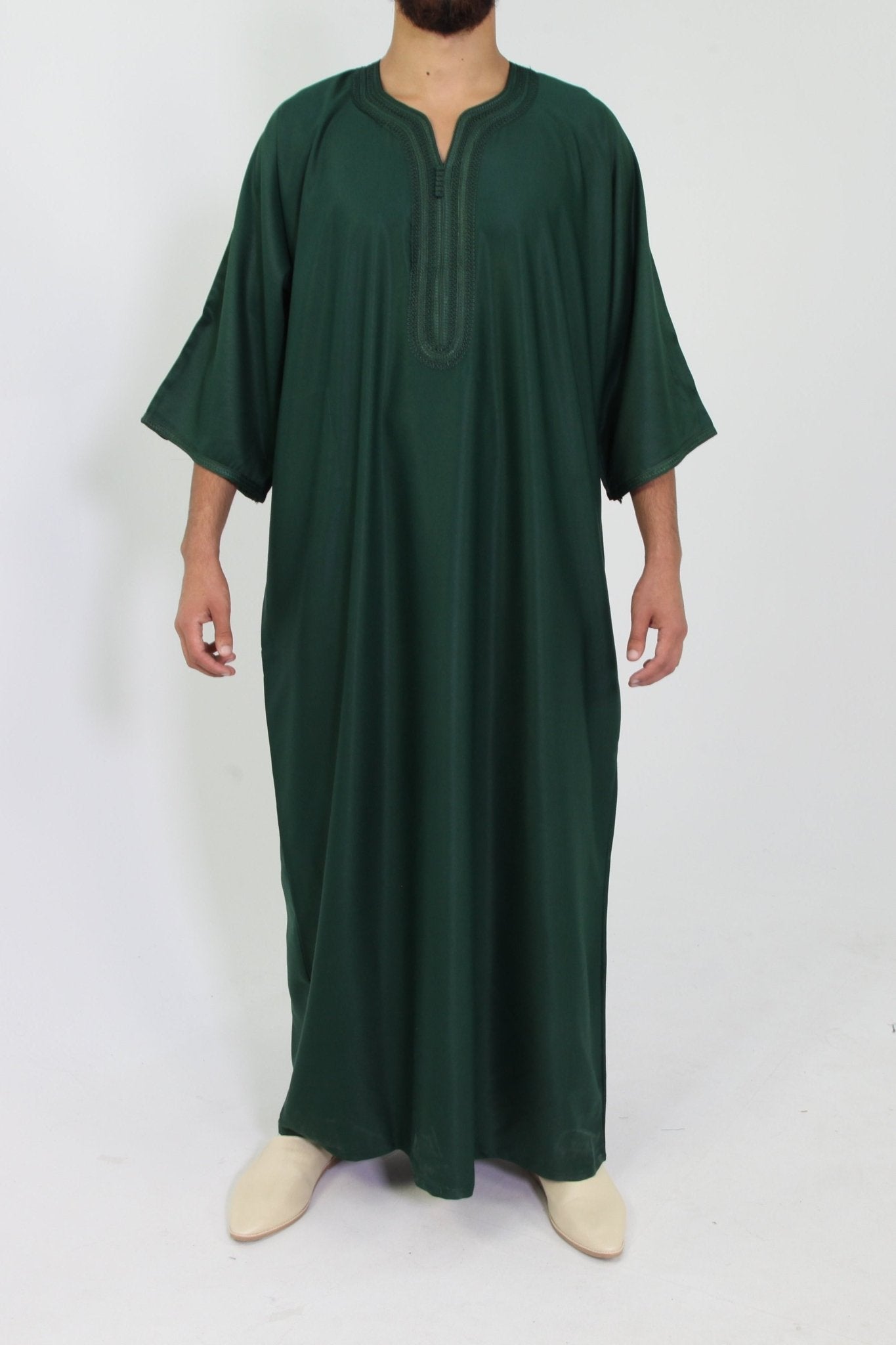 Djellaba Royale - Donker Groen - TheDjellaba - TheDjellaba - Djellaba - Kaftan - Jalabiya - Thobe - Qamis - Dishdasha - Kurta - Abaya - Robe - Tunic - Burnous