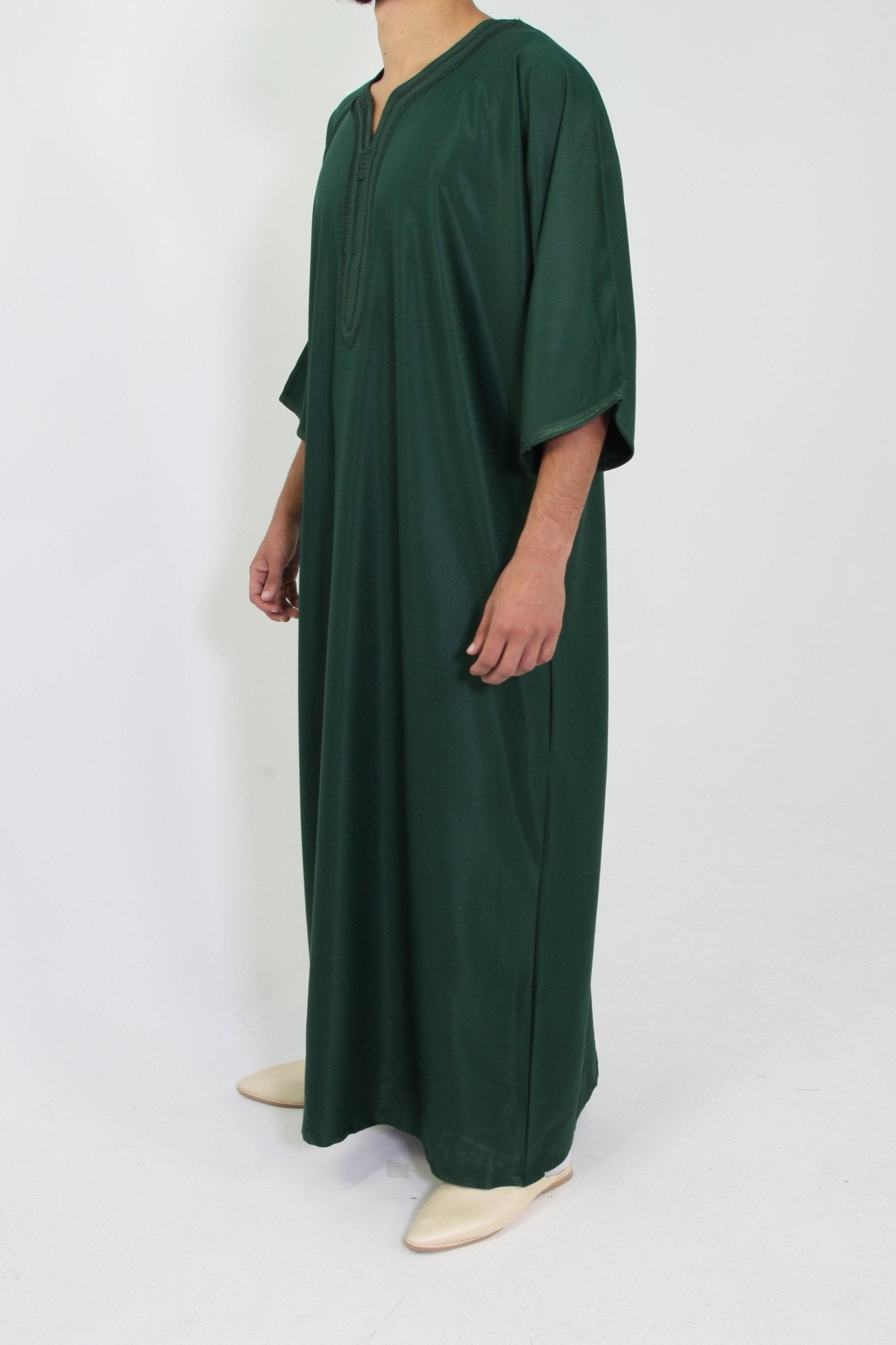 Djellaba Royale - Donker Groen - TheDjellaba - TheDjellaba - Djellaba - Kaftan - Jalabiya - Thobe - Qamis - Dishdasha - Kurta - Abaya - Robe - Tunic - Burnous