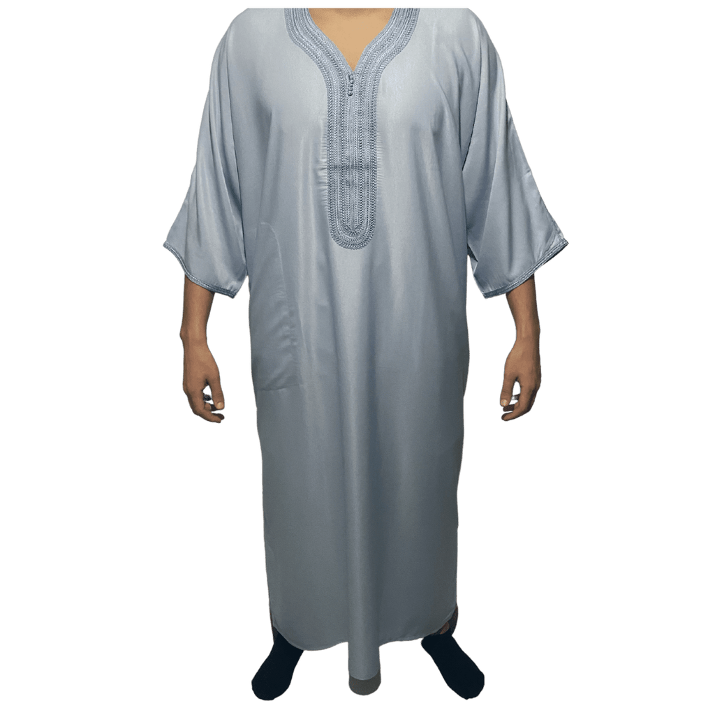 Djellaba Royale - Baby Blauw - TheDjellaba - TheDjellaba - Djellaba - Kaftan - Jalabiya - Thobe - Qamis - Dishdasha - Kurta - Abaya - Robe - Tunic - Burnous