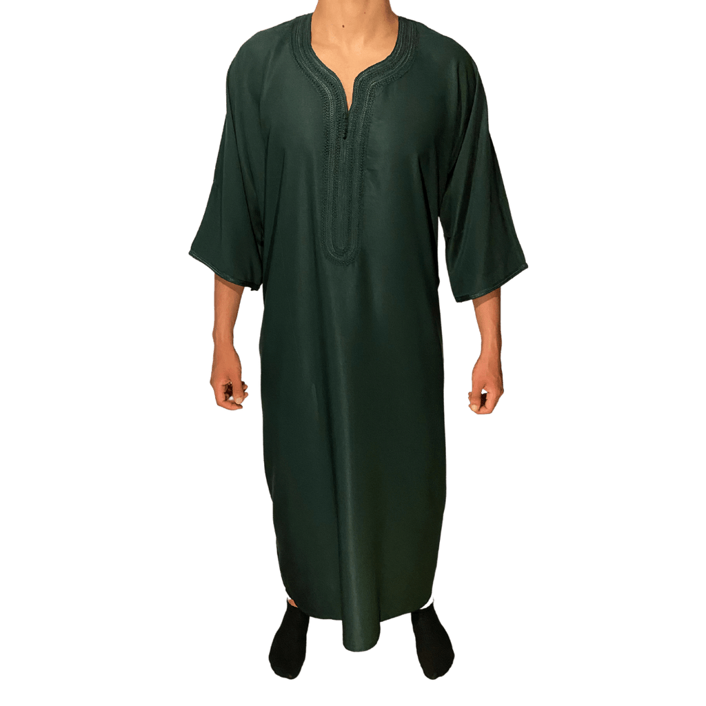 Djellaba Royale - Donker Groen - TheDjellaba - TheDjellaba - Djellaba - Kaftan - Jalabiya - Thobe - Qamis - Dishdasha - Kurta - Abaya - Robe - Tunic - Burnous