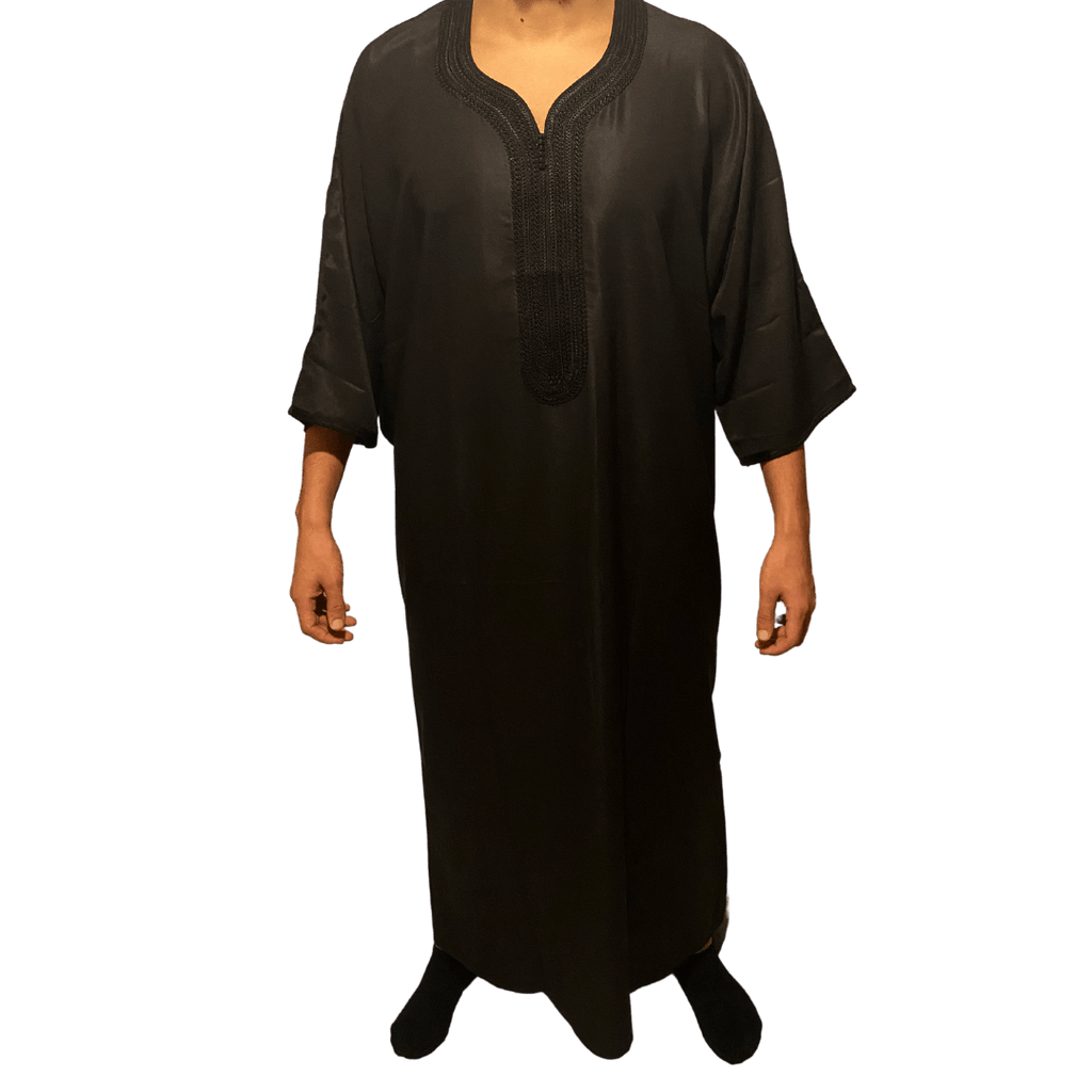 Djellaba Royale - Exclusive Black - Limited - TheDjellaba - TheDjellaba - Djellaba - Kaftan - Jalabiya - Thobe - Qamis - Dishdasha - Kurta - Abaya - Robe - Tunic - Burnous