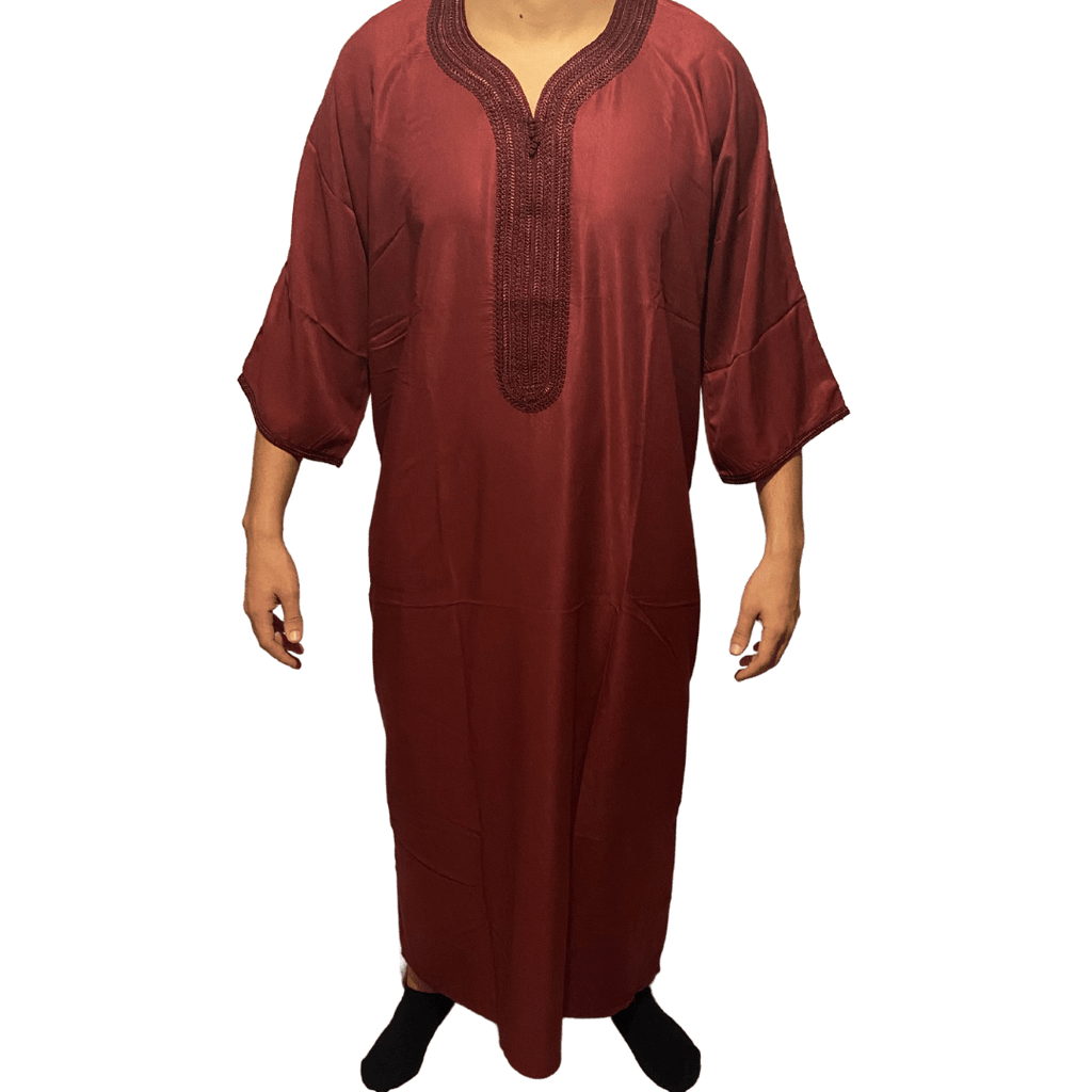 Djellaba Royale - Rood - TheDjellaba - TheDjellaba - Djellaba - Kaftan - Jalabiya - Thobe - Qamis - Dishdasha - Kurta - Abaya - Robe - Tunic - Burnous